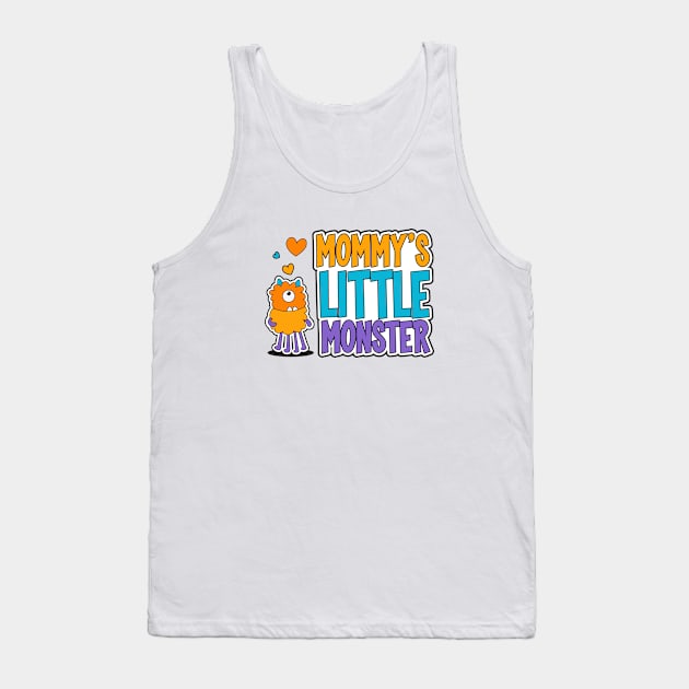 Mommy's Little Monster Tank Top by Green Bean Design